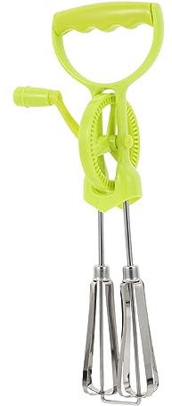 COLLBATH Batteur À Poussoir Et Agitateur Manuel Batteur Mélangeur Fouet En Acier Inoxydable Pour Et La Pâtisserie