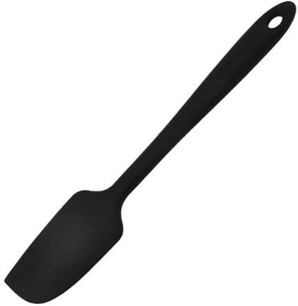 Ginddy Non-Stick Baking Spatula Silicone,Kitchen Food Grade Silicone Spatula Silicone Spatulas for Cooking Heat Flexible Mini Silicone Spatulas Cream Jar Spatula for Cooking,Baking and Mixing(Black)