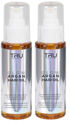 TRU Glow Argan Haar-Öl, (2er Pack) 75ml