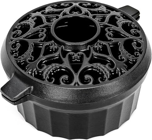 Wood Stove Humidifier, Cast Iron Decorative Steamer Pot, Matte Black, Rust Resistant