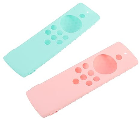 DIYEAH 2pcs Silicone Remote-control Cover Compatible with Fire Tv Stick Non-skid Protective Case for Remote Controller Lightweight and Shockproof Mint Green