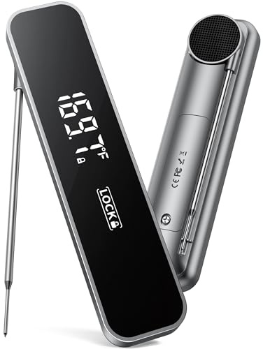 0.3S - Termometro professionale per carne a lettura istantanea, termometro digitale per alimenti per cucina, griglia, barbecue, caramelle, friggitrice ad aria, piastra - gadget da cucina essenziale e