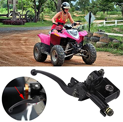 SIXRUN Pompa Freno Pompa Freno Anteriore Sinistra in Lega di Alluminio 7 8 22 Mm Manubrio Filettatura 10 Mm Sostituzione Diretta per Motociclisti Dirt Bike Quad ATV Trail Farm Path Use