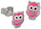 Teenie-Weenie Ohrringe für Kinder 925 Silber Ohrstecker Eule rosa SDO8101P Silber Ohrstecker