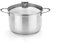 BRA Braisogona_A393956 Ancora - Olla, 26 cm, Acero Inoxidable 18/10, con Tapa de Cristal