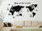 ufengke® Reisen Um Die Welt Weltkarte Wandsticker, Wohnzimmer Schlafzimmer Entfernbare Wandtattoos Wandbilder, A