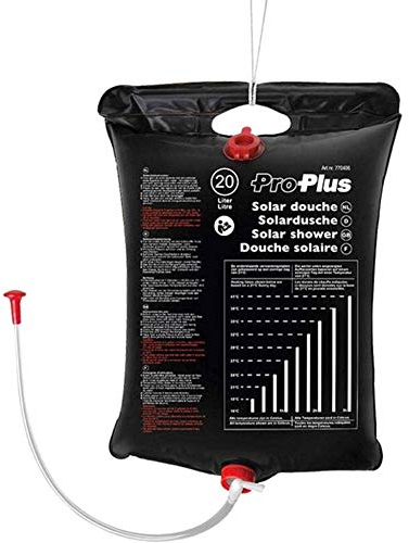 Pro Plus 770406 Solardusche Dusche, Schwarz, 20 Liter