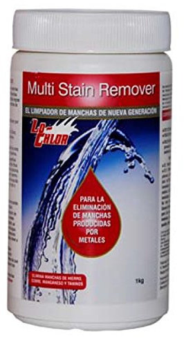 Multi-Stain Remover, elimina las manchas producidas por metales en las paredes y fonde de todo tipo de piscinas