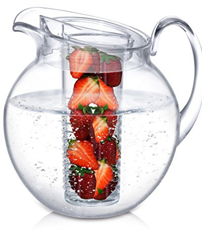 Prodyne Fruit Infusion Pitcher, 112 oz, Clear