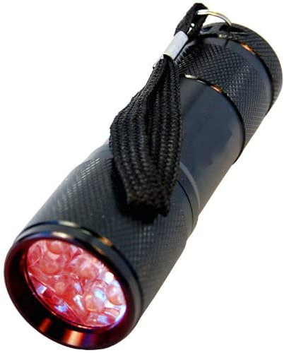 HQRP Linterna de luz roja de bolsillo 9 LED para ver mapas de estrellas, actividades nocturnas