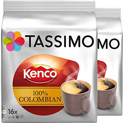 Tassimo Kenco Colombien 16 T-Discs (Paquet de 2)