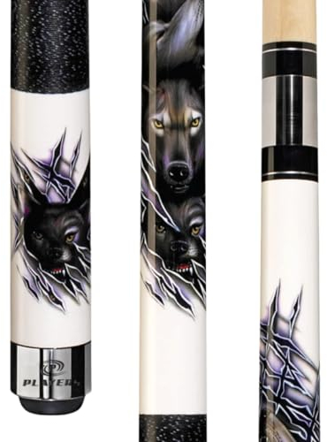 Players Spieler d-cwwp weiß mit Heulende Wölfe Queue, D-CWWP, 18.5-Ounce