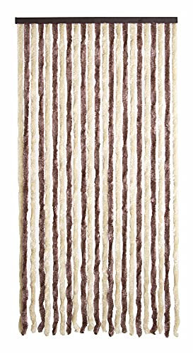 VERDELOOK Tenda Ciniglia da sole 120x230 cm, beige e marrone, fili: 27