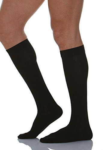 Relaxsan 820 (Schwarz 4-L) Kompressionsstrümpfe 18-22 mmHg Herren und Damen, Abgestufte Kompression Socken