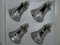 Jingle Bells Lauscha Christbaumschmuck Glocke ANTIK Silber 5cm
