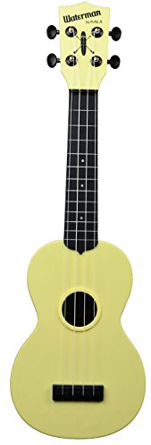Kala Waterman KA-SWB-YE Pale Yellow Matte Sopran-Ukulele inkl. Gigbag