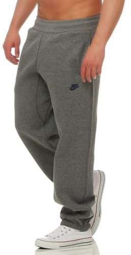 Nike Mens Dark Grey 586050 Heavy Fleece Tracksuit Bottoms Size M