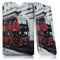 'Seluxion – Funda universal con tirador diseño de autobús londinense para Tablet Samsung Galaxy Tab 3 Lite 7 