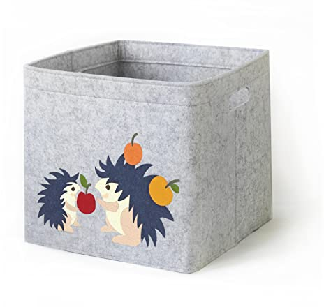 Aufbewahrungskorb Kinder Zimmer/Spielzeug Korb LuckySign-Care (Igel)