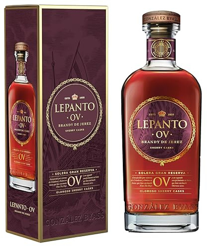 Lepanto, Solera Gran Reserva Brandy de Jerez, Oloroso Viejo, Bodega González Byass, in Geschenkverpackung (1 x 0.7 l)