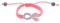 Bling Jewelry Pulsera Apilable De Cristal Rosa De La Cinta De La Pavimentación De La Cinta De Cáncer De Superviviente Para Las Mujeres De Color Rosa Trenzado Cordón De Cadena Ajustable
