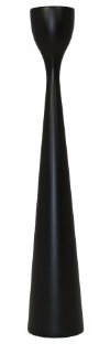 Freemover Rolf Kerzenhalter, Buchenholz, Schwarz, 28cm