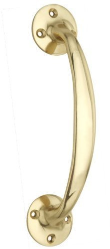 Long Bow Style pull handle for DOOR PULL HANDLE - 150mm - Polished Brass