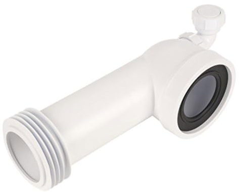 McAlpine WC-CON8V 90° Bend Adjustable Length Rigid WC Connector with 1.25 Universal Vent Boss