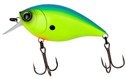yo-zuri Hardcore Kurbel 1 + 65 F Floating Lure, Blue Back Chartreuse, 65 mm/2–5/20,3 cm