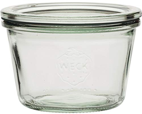 Weck - Tarros de cristal (250 ml, forma redonda, 3 unidades)