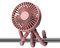 Schallen Rechargeable 4 Way Portable Lightweight Fan for Pram Fan, Car Seat, Desk, Office, Travel Fans | Clip on, Handheld, Tripod & Phone Holder (Pink)