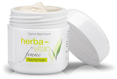 Sanct Bernhard Herbavitan femme Nachtpflege mit Macadamianussöl, Avocado, Cimicifuga, Echium 50 ml