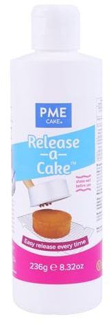 PME Release-A-Cake Liquid (236g), Ensures Non-stick Baking (Vegan)