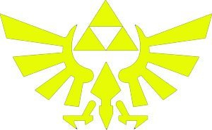 Aufkleber / Autoaufkleber / Sticker / Decal Legend of Zelda Triforce - 152mm YELLOW - Car, Truck, Notebook, Vinyl Decal Sticker