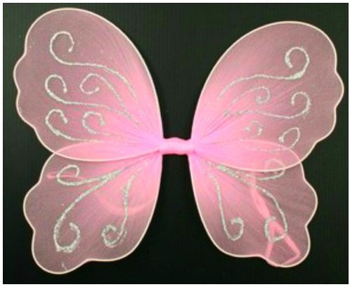 Allsorts® Small Pink Butterfly Angel Glitter Fairy Wings for girls/children