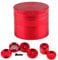 CellDeal Herb Grinder Mill Metal Aluminium Teeth Compact 40mm 4 Part Red