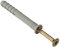 Merriway BH02848 Elemento di Fissaggio con Inserimento a Martello su Pareti Massicce, con Tassello in Nylon, Bianco, M8 x 100 mm, Set di 20 Pezzi