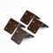 SleeperFit Extra Strong 4 X Corner Timber Railway Sleeper Brackets for Raised Beds, Double Height Driveway Edging, Wooden Planters and Retaining Walls (Brown)