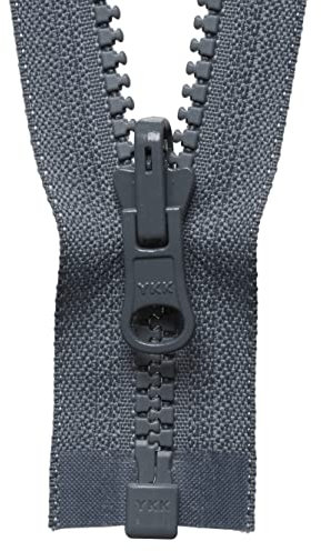 Vislon Flip Over Zip 66cm: Dark Grey , SUPPLIED BY DOWNTON FABRICS AND CRAFTS
