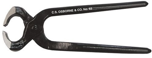 CS Osborne 93 Shoemakers Pincer End Cutter Nipper Plier best tool for Carpenters, Nails, and More
