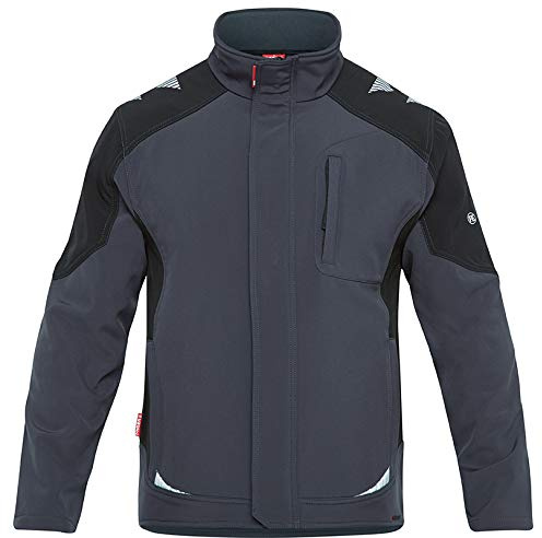 FE-Engel Galaxy Softshell-Jacke, 8810-229, Farbe Anthrazit Grau/Schwarz, Grße L