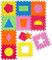 LittleTom 9 Teile Spielmatte ab Null - 30x30 Schaumstoff Puzzlematte Kinder Isomatte Babyspielteppich Outdoor - Puzzle Teppich Matte Babykrabbelmatte Abwaschbar Bodenschutzmatte Kinderzimmer