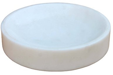 KLEO Porte-Savon en Pierre Naturelle Porte-Savon Accessoires de Bain pour Salle de Bain, Baignoire ou lavabo (Blanc)…