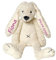 Elefantasie Stofftier Hase mit Namen und Geburtsdatum personalisiert Geschenk 40cm weiß Aufdruck pink