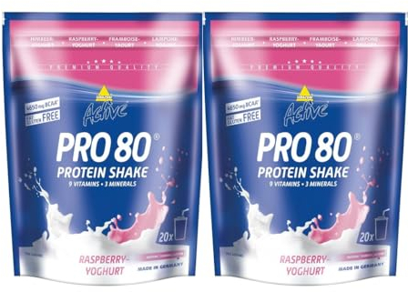 Inko Active Pro 80 Beutel 2er Pack (2x500g) Himbeere-Joghurt (D)