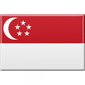 Magnet Länderflagge - Singapur - 37822 Gr. ca. 8 x 5,5cm