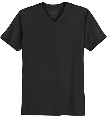 Redfield XXL T-Shirt schwarz V-Neck Quentin