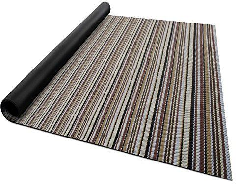 casa pura® Indoor- und Outdoor-Bodenbelag Asti | kunstvoll gewebter Terrassenteppich | als Outdoor Teppich Meterware oder Läufer für innen | 40 Größen (90x100cm)