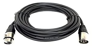 OmniaLaser - Xlr 20m cable dmx xlr de cañón h/m, 20 m, especialmente adecuado para la conexión de efectos de luz, las unidades de control dmx, cabezas móviles y dispositivos maestro/esclavo