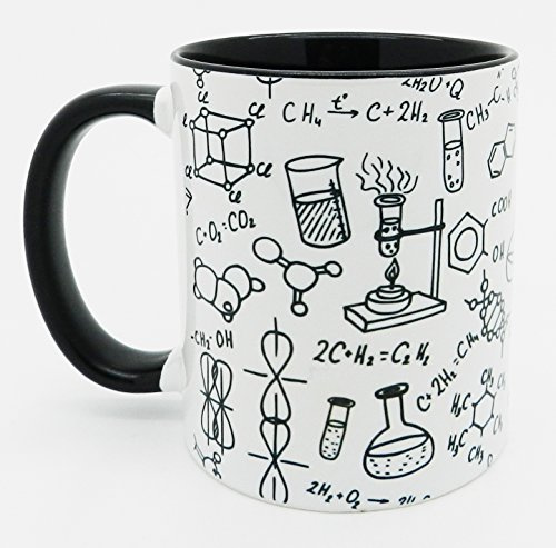 Half a Donkey The Chemistry Laboratory Mug with Black Inner and Handle